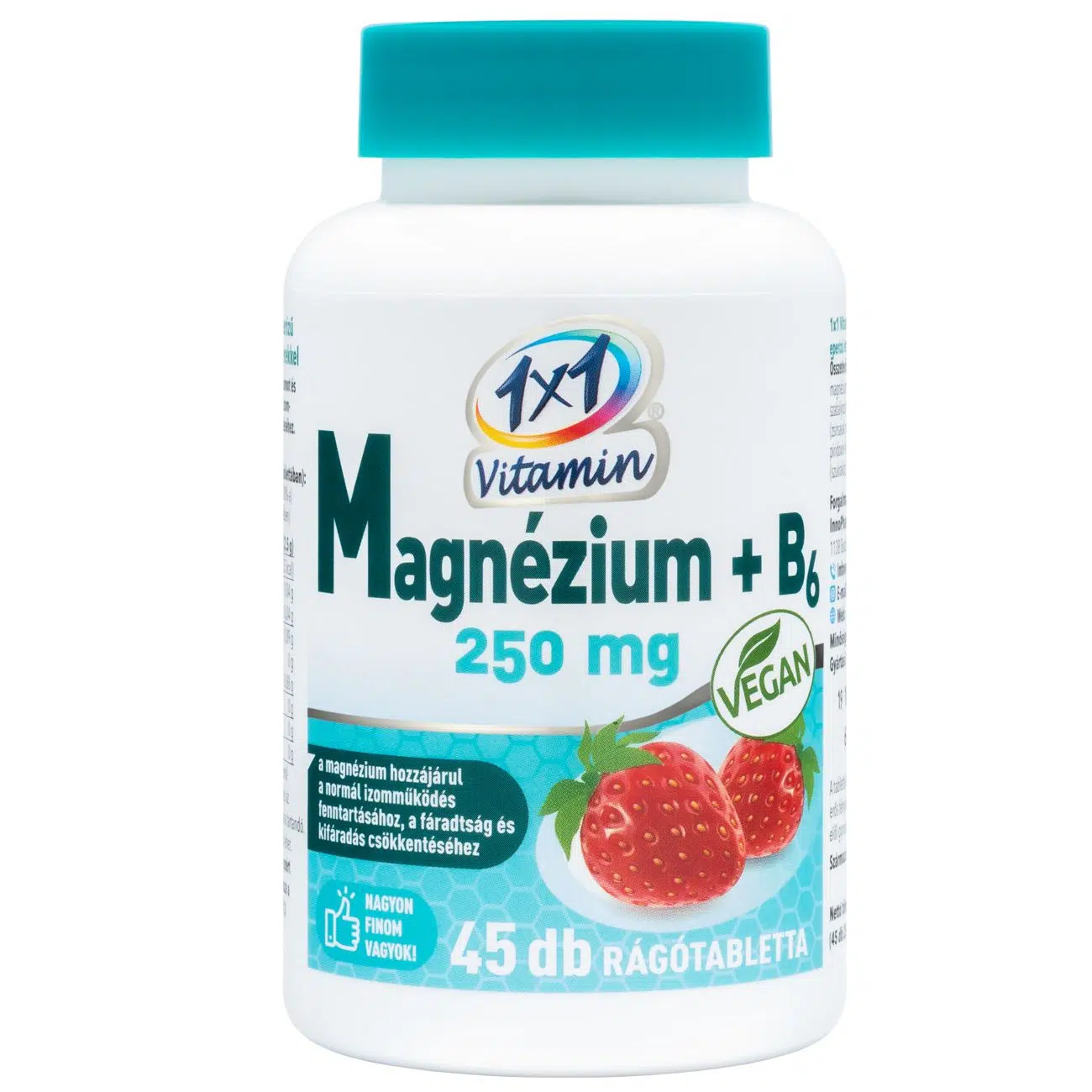 1x1 Vitamin magnézium + B6-vitamin rágótabletta - 45db 1x1 Vitamin magnézium + B6-vitamin rágótabletta - 45db