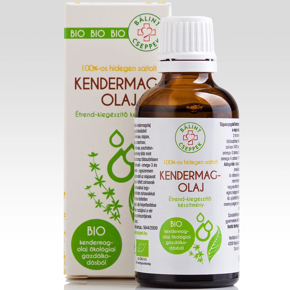 Bálint Cseppek kendermagolaj 100% – 50 ml Bálint Cseppek kendermagolaj 100% – 50 ml