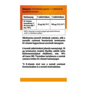 BioCo K2-vitamin tabletta MEGAPACK - 90db - Image 2 BioCo K2-vitamin tabletta MEGAPACK - 90db - Image 2