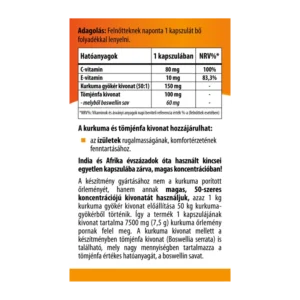 BioCo Kurkuma kivonat 7500 Tömjénfa kivonattal kapszula - 60db - Image 2 BioCo Kurkuma kivonat 7500 Tömjénfa kivonattal kapszula - 60db - Image 2