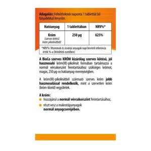 BioCo szerves KRÓM tabletta - 60db - Image 2