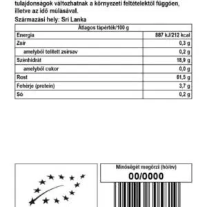 BioMenü Bio Őrölt ceyloni fahéj - 60g - Image 3