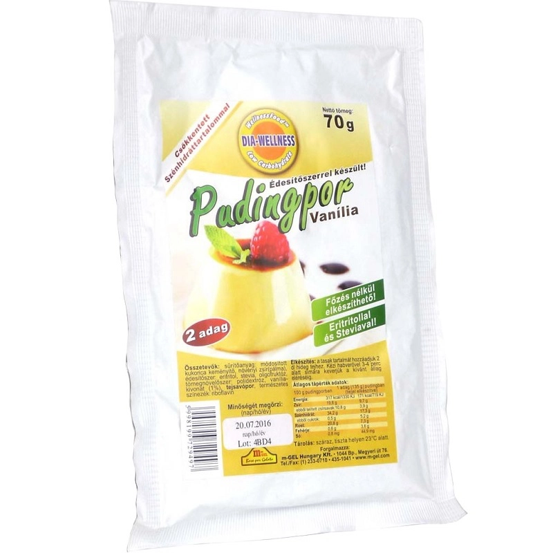 Dia-wellness hideg puding vanília - 70g Dia-wellness hideg puding vanília - 70g