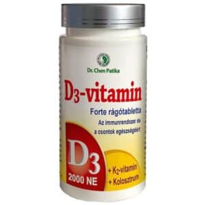 Dr. Chen D3-vitamin Forte rágótabletta - 60db
