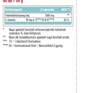Dr. Herz Feketekömény olaj + E-vitamin kapszula - 90db - Image 2