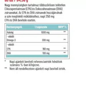 Dr. Herz Omega-3 Halolaj kapszula - 60db - Image 2 Dr. Herz Omega-3 Halolaj kapszula - 60db - Image 2