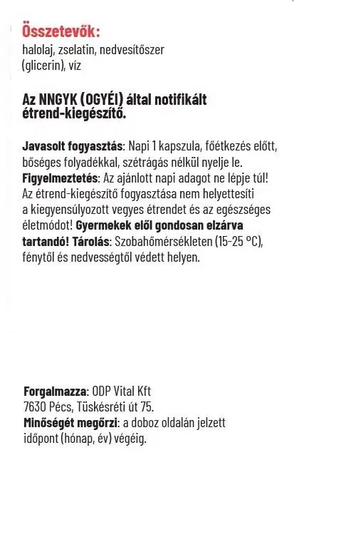 Dr. Herz Omega-3 Halolaj kapszula - 60db - Image 3 Dr. Herz Omega-3 Halolaj kapszula - 60db - Image 3