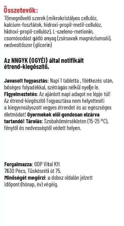 Dr. Herz Szerves Szelén 100mcg tabletta - 120db - Image 3 Dr. Herz Szerves Szelén 100mcg tabletta - 120db - Image 3