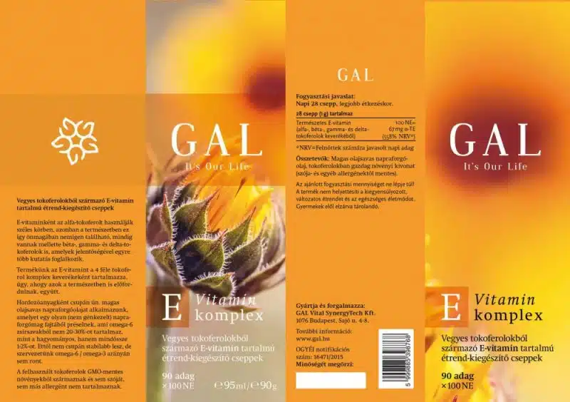GAL E-Vitamin komplex csepp - 95ml GAL E-Vitamin komplex csepp - 95ml