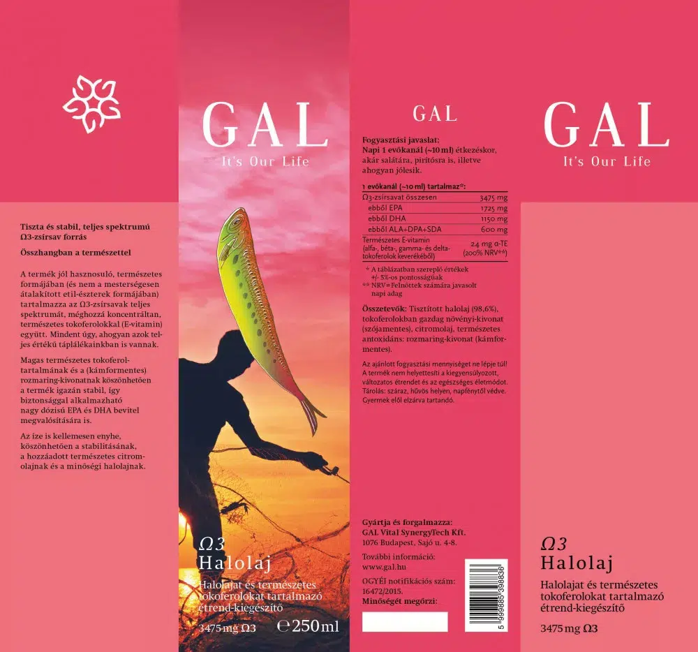 GAL Omega-3 halolaj - 250ml GAL Omega-3 halolaj - 250ml