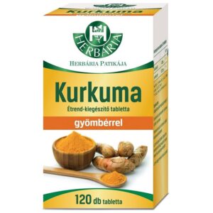 Herbária kurkuma tabletta - 120db