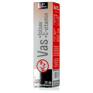 InnoPharm Vas + Folsav + C-vitamin pezsgőtabletta – 20db
