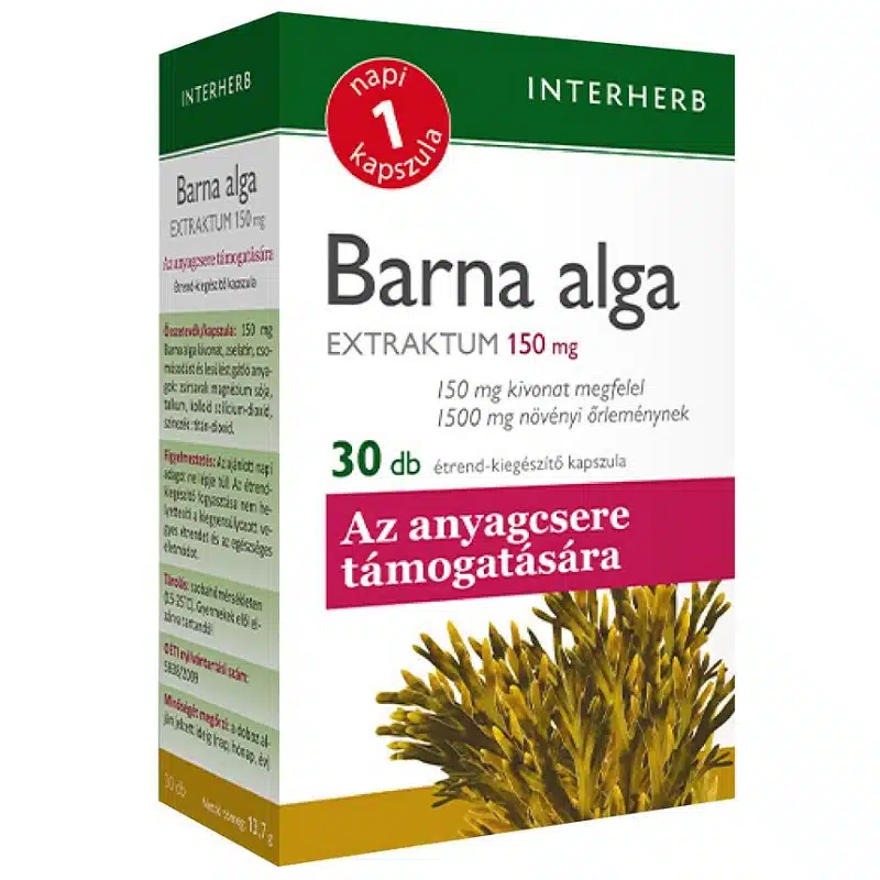 Interherb Napi 1 Barna alga Extraktum kapszula - 30db Interherb Napi 1 Barna alga Extraktum kapszula - 30db