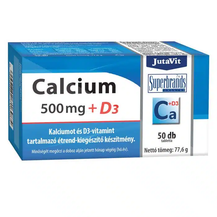 Jutavit Calcium+D3-vitamin tabletta - 50db Jutavit Calcium+D3-vitamin tabletta - 50db