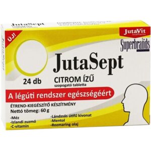 Jutavit Jutasept citrom ízű szopogató tabletta – 24db