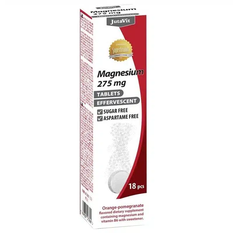 Jutavit Magnézium 275 mg pezsgőtabletta - 18db Jutavit Magnézium 275 mg pezsgőtabletta - 18db