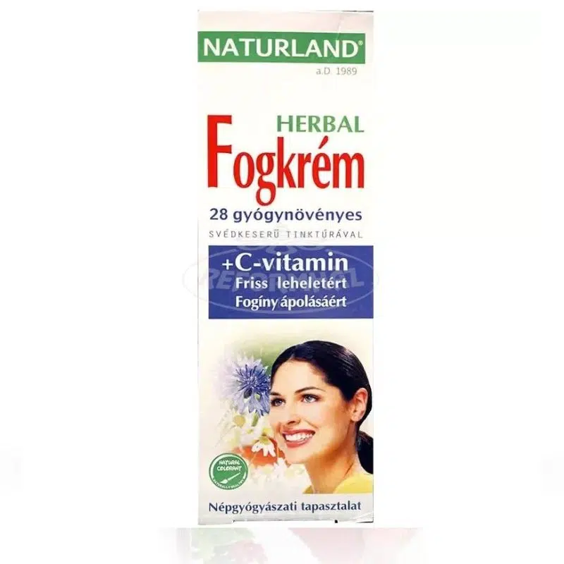 Naturland Herbal 28 gyógynövényes fogkrém + C-vitamin - 100ml