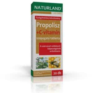 Naturland Propolisz+C-vitamin szopogatótabletta - 20 db