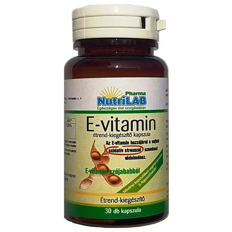 Nutrilab E-vitamin kapszula – 30db Nutrilab E-vitamin kapszula – 30db