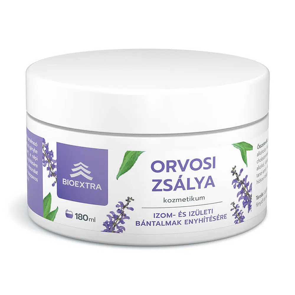 Bioextra orvosi zsálya bedörzsölő krém - 180ml Bioextra orvosi zsálya bedörzsölő krém - 180ml