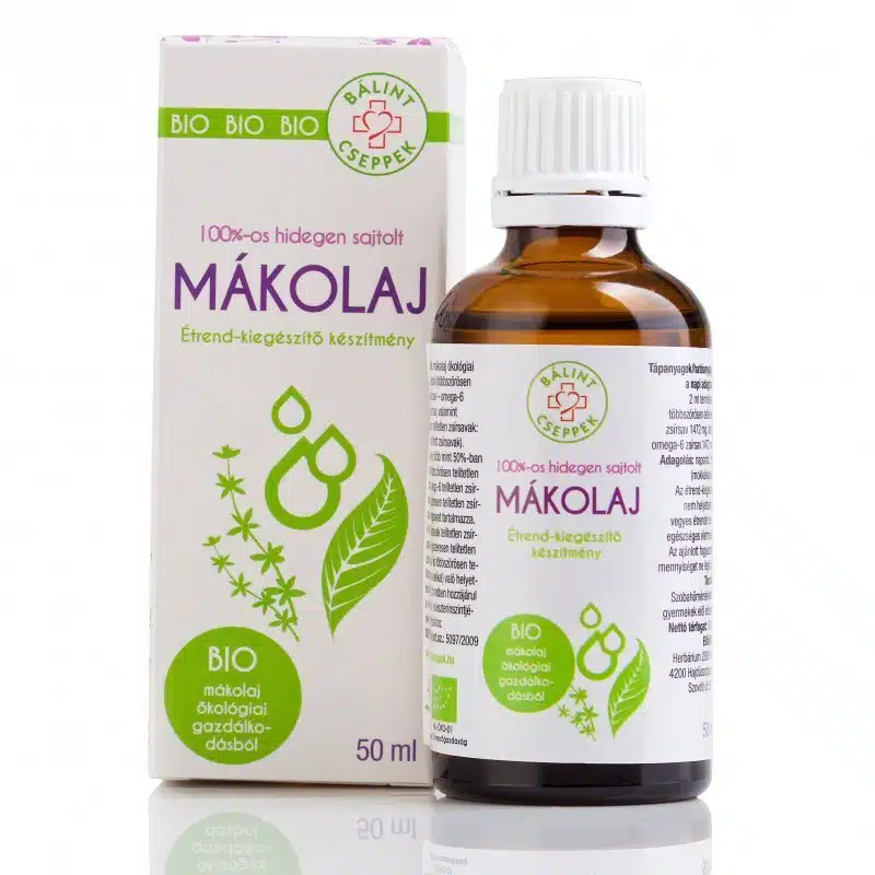 Bálint Cseppek mákolaj 100% - 50ml Bálint Cseppek mákolaj 100% - 50ml