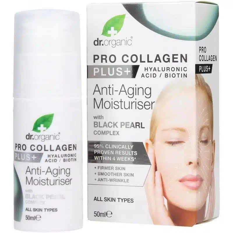 Dr. Organic Pro Collagen Anti-Aging hidratáló arckrém fekete gyönggyel - 50ml Dr. Organic Pro Collagen Anti-Aging hidratáló arckrém fekete gyönggyel - 50ml