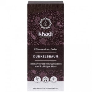 Khadi Hajfesték por - Sötétbarna - 100g