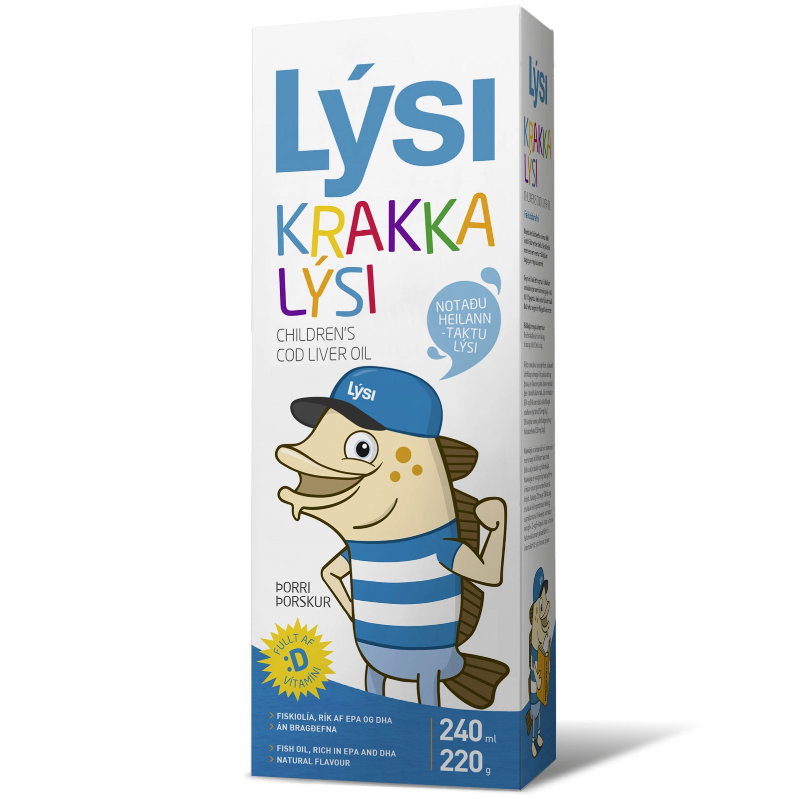 Lysi Kid's tőkehalmáj olaj - 240ml Lysi Kid's tőkehalmáj olaj - 240ml