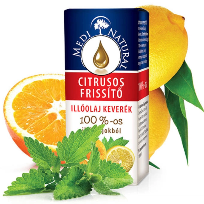 Medinatural citrusos frissítő illóolaj keverék - 10ml Medinatural citrusos frissítő illóolaj keverék - 10ml