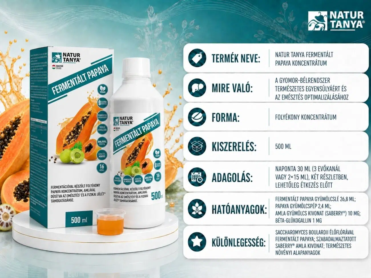 Natur Tanya Fermentált Papaya koncentrátum