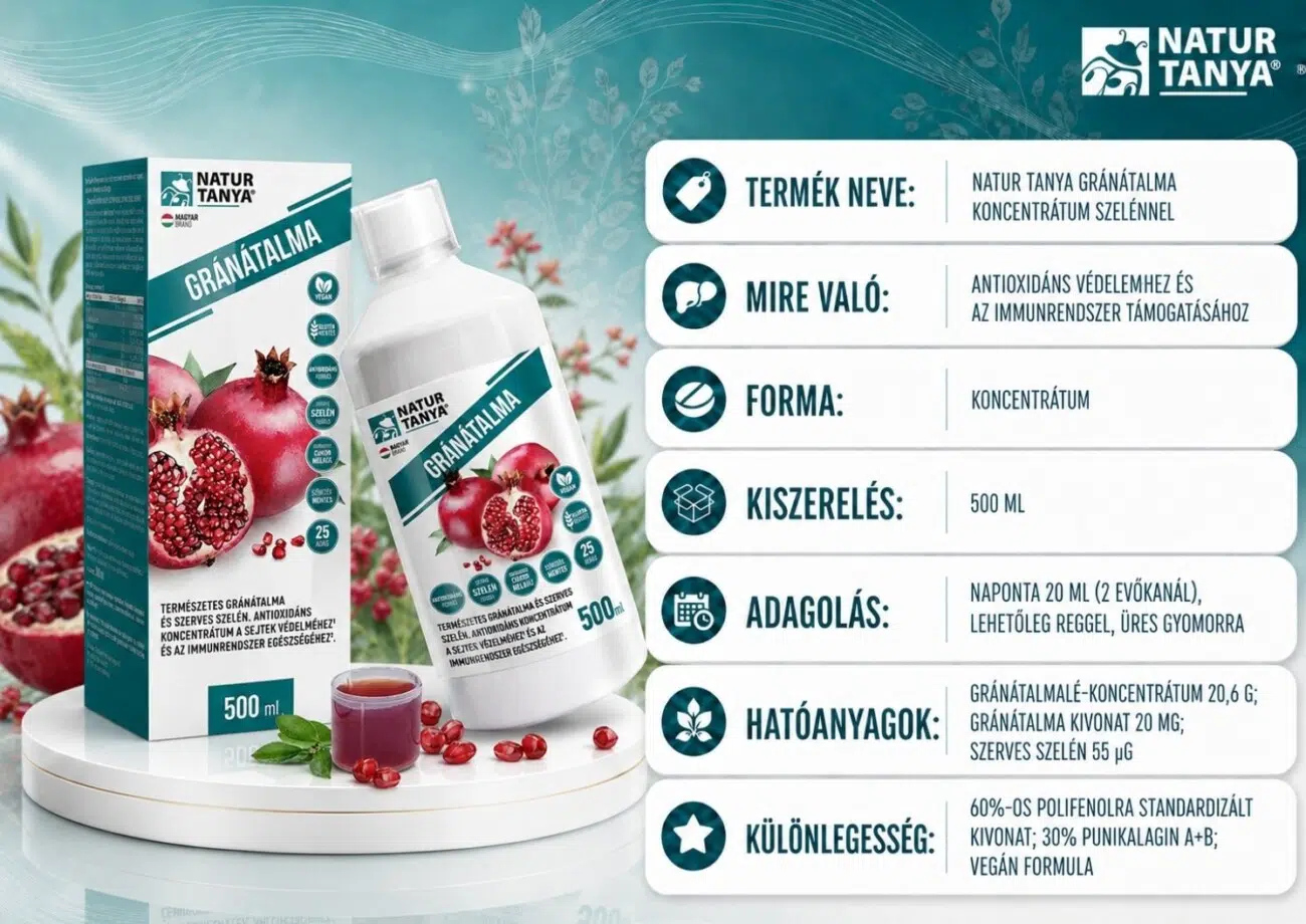 Natur Tanya Gránátalma-koncentrátum szerves szelénnel