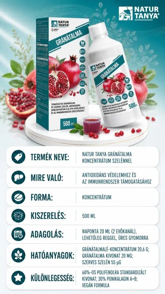 Natur Tanya Gránátalma-koncentrátum szerves szelénnel
