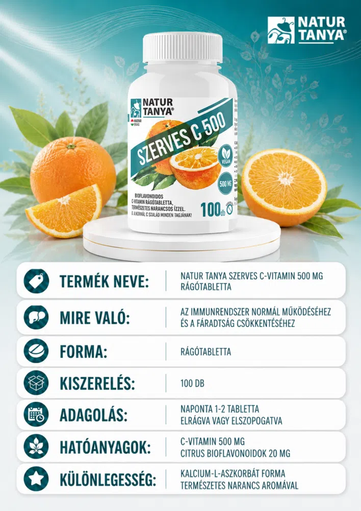 Natur Tanya Szerves C 500 rágótabletta