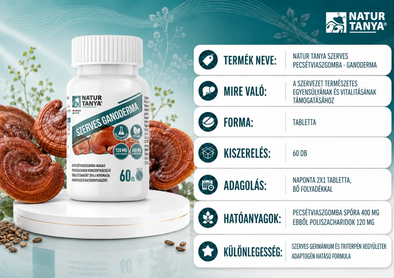 Natur Tanya Szerves Ganoderma tabletta