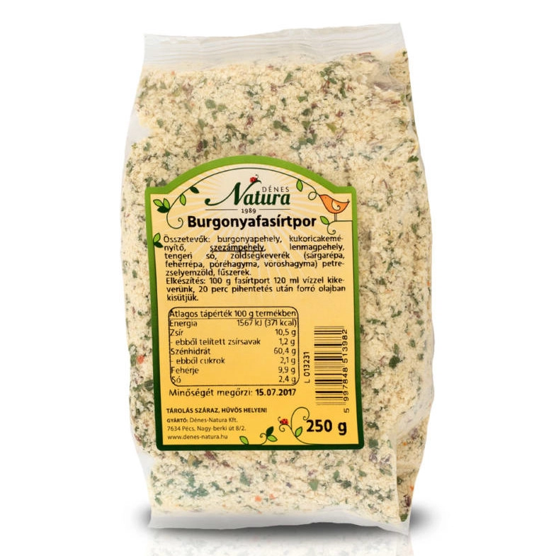 Natura fasírtpor burgonya - 250g Natura fasírtpor burgonya - 250g