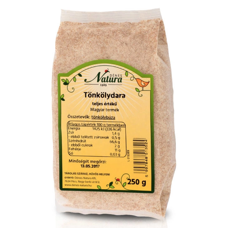 Natura tönkölydara teljes kiőrlésű - 250g Natura tönkölydara teljes kiőrlésű - 250g