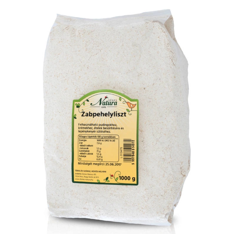 Natura zabpehelyliszt - 1000g Natura zabpehelyliszt - 1000g