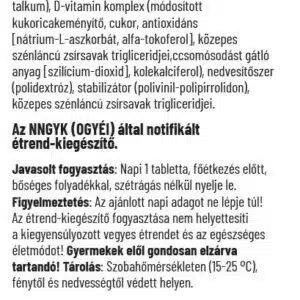 Dr. Herz Kalcium+Magnézium+Cink+D3-vitamin tabletta - 90db - Image 3