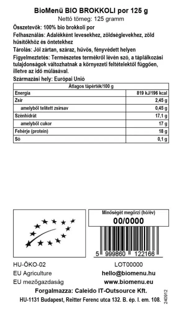 BioMenü Bio Brokkolipor - 125g - Image 3 BioMenü Bio Brokkolipor - 125g - Image 3