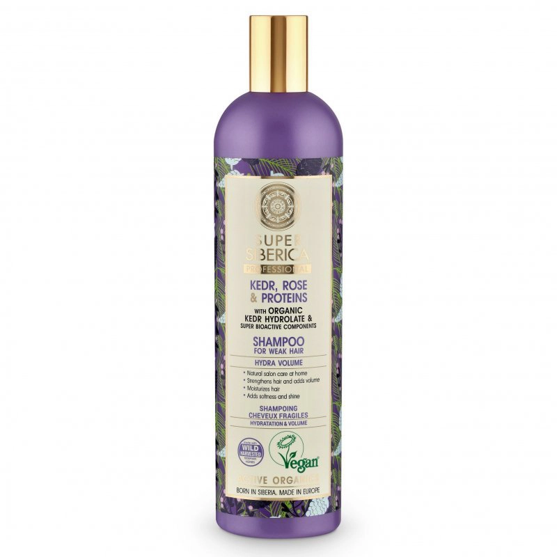 Natura Siberica Hidratáló dúsító sampon gyenge hajra - 400ml Natura Siberica Hidratáló dúsító sampon gyenge hajra - 400ml