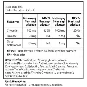 LipoCell C-vitamin ital - 250ml - Image 2