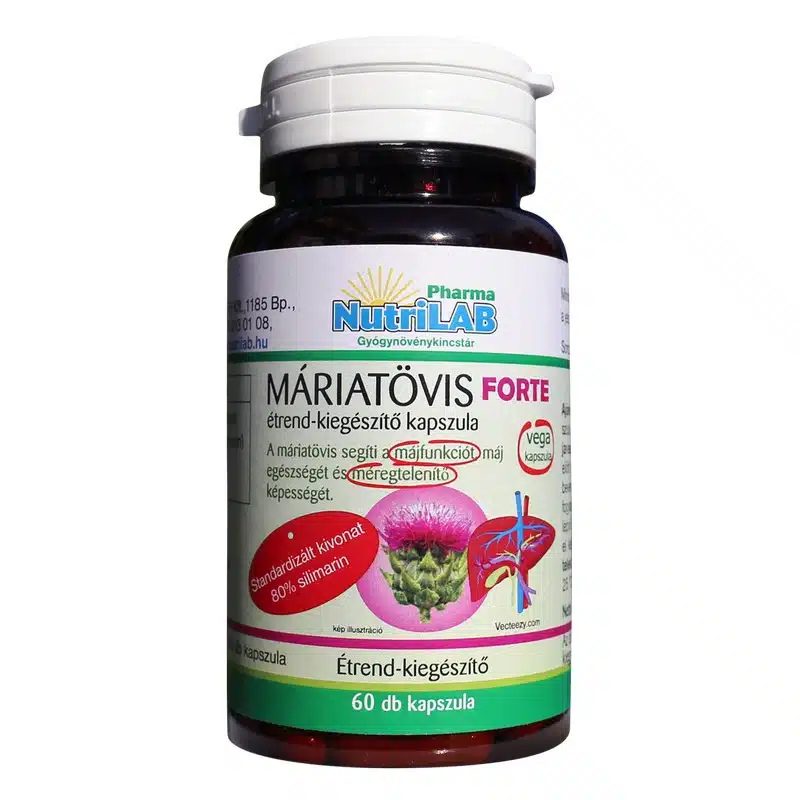 Nutrilab Máriatövis Forte kapszula - 60db Nutrilab Máriatövis Forte kapszula - 60db