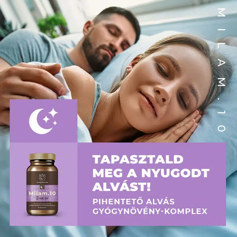 Myrobalan Milam.10 - pihentető alvás kapszula - 60db Myrobalan Milam.10 - pihentető alvás kapszula - 60db