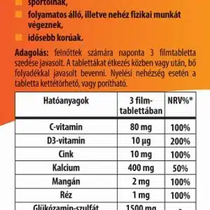 BioCo Porc & Izom Csont Komplex kondroitinnel tabletta BioCo Porc & Izom Csont Komplex kondroitinnel tabletta