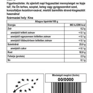 Biomenü Bio Chaga gombapor - 100g - Image 3