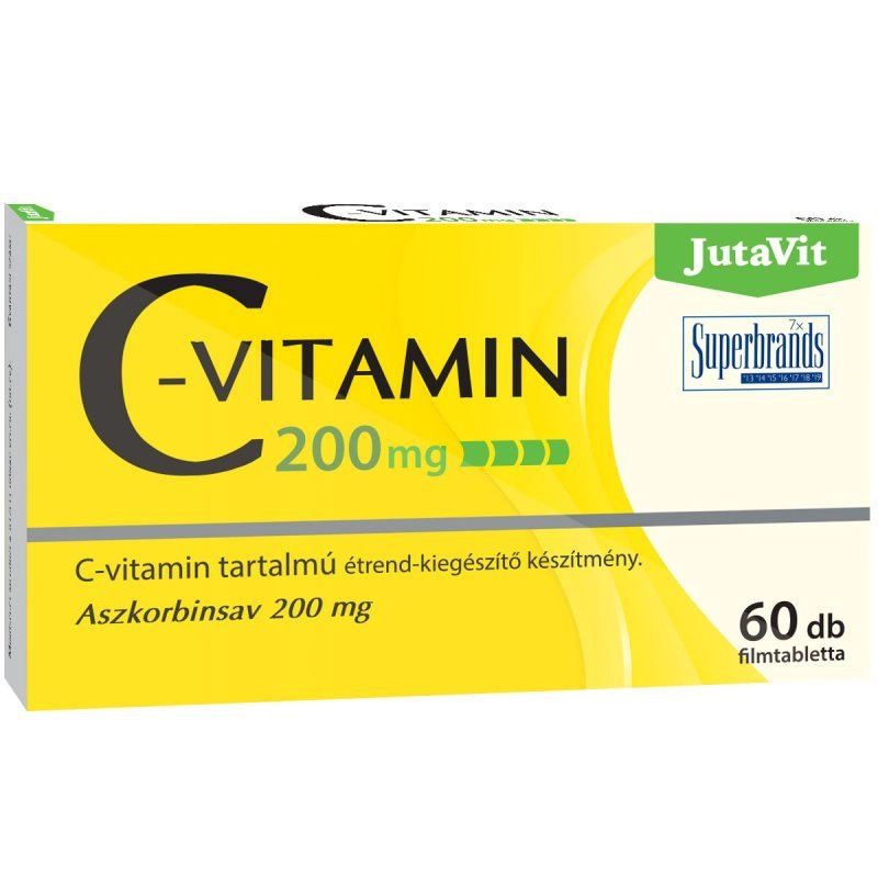 JutaVit C-vitamin 200mg tabletta - 60db JutaVit C-vitamin 200mg tabletta - 60db