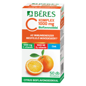 Béres C Komplex C-vitamin 1000mg + D3+Cink filmtabletta – 50db