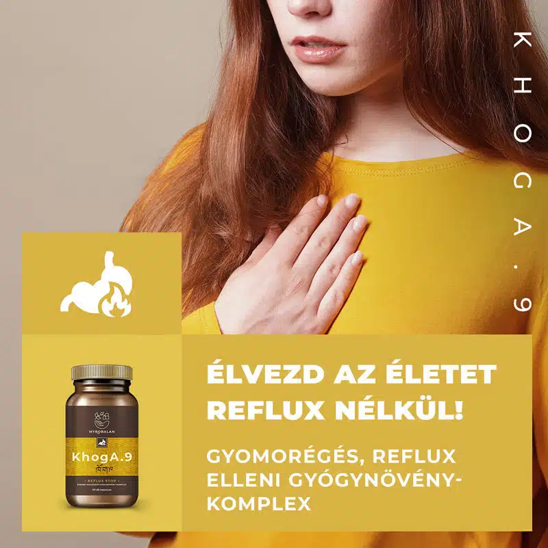 Myrobalan KhogA.9 - reflux kezelésére kapszula - 60db Myrobalan KhogA.9 - reflux kezelésére kapszula - 60db