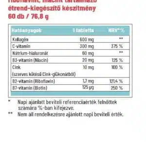 Dr. Herz Kollagén Forte Hialuronnal tabletta - 60db - Image 2