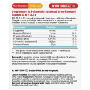 Dr. Herz L-Tryptophan+B-vitaminok kapszula